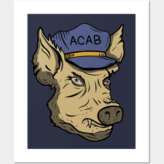 ACAB Pig Wall Art by valentinahramov